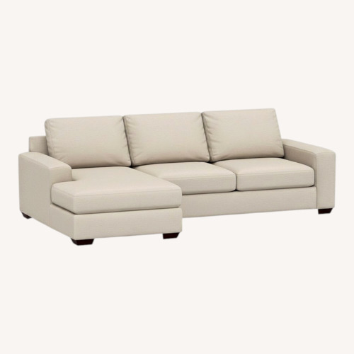 Used Pottery Barn Big Sur White 2 Piece Sectional for sale on AptDeco