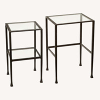 Pottery Barn Tanner Nesting Tables / Nightstand