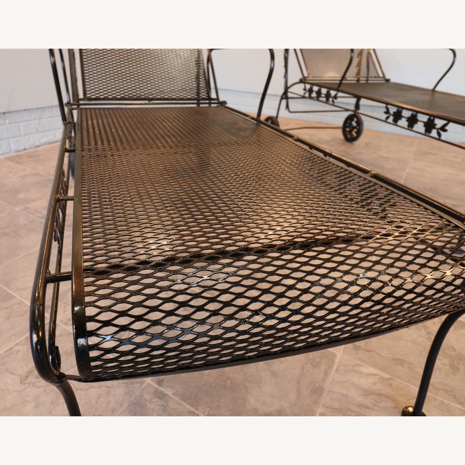 Russell Woodard Wrought Iron Chaise Lounges - image-8
