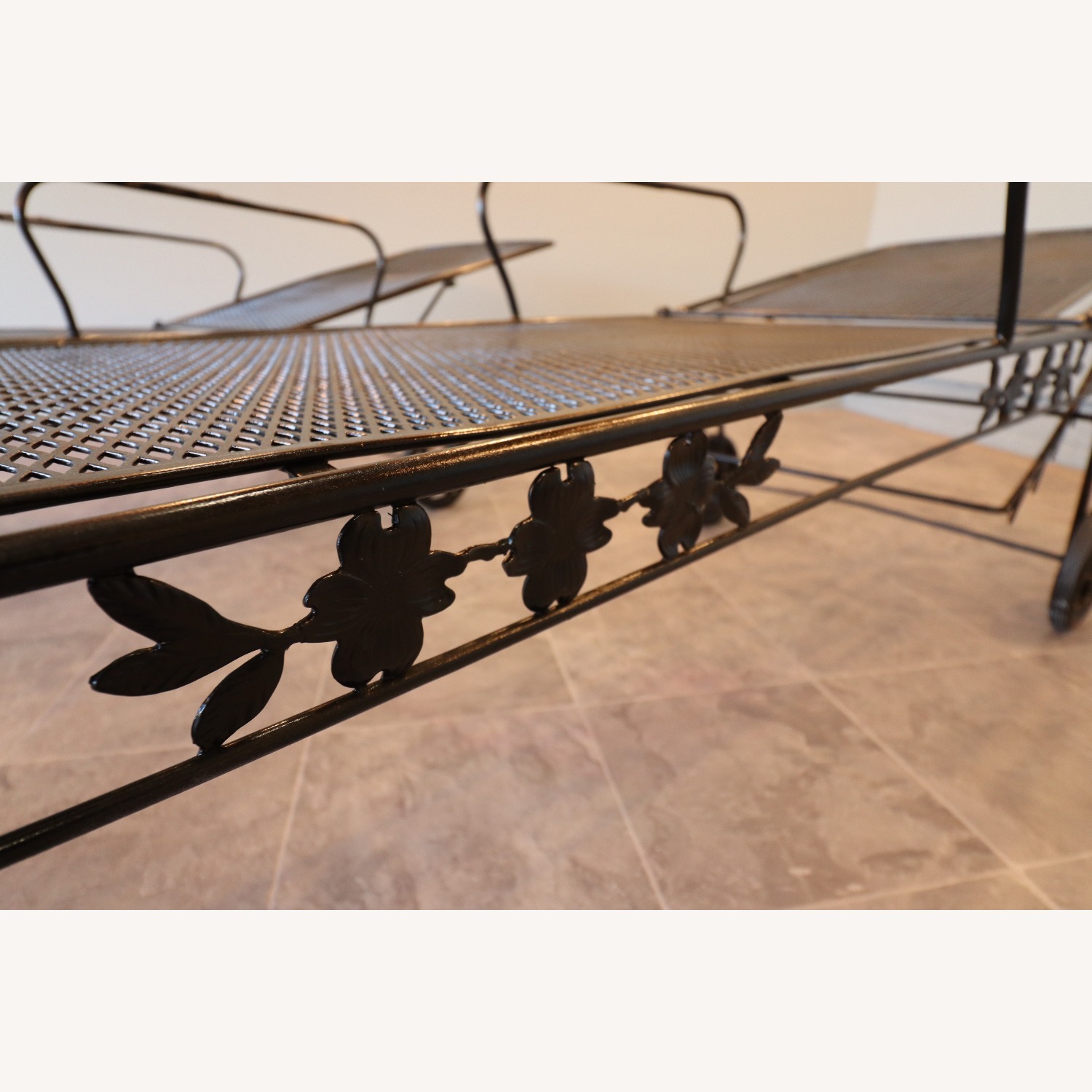 Russell Woodard Wrought Iron Chaise Lounges - image-13