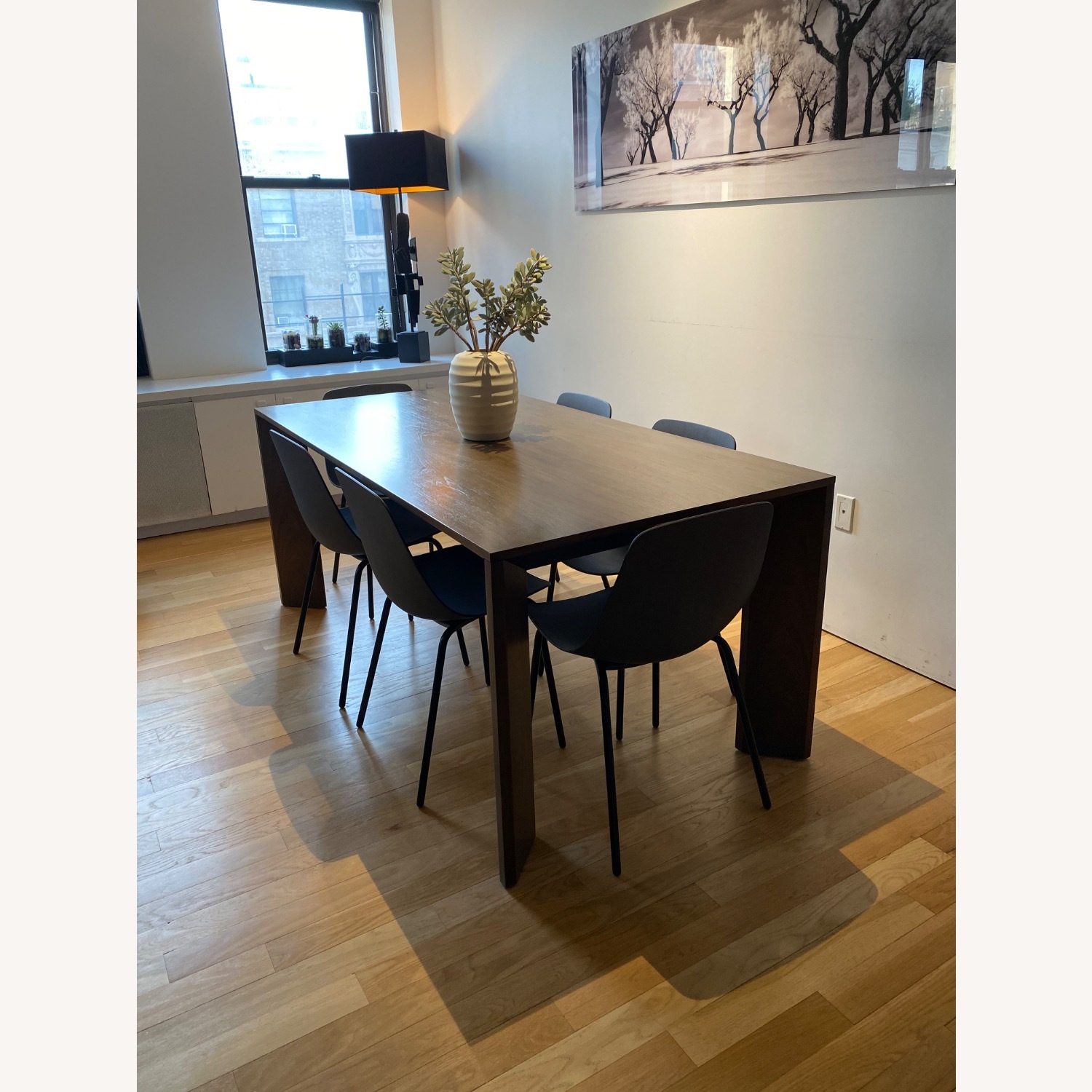 Restoration Hardware Dark Brown Arles Rectangular Dining Table - image-6