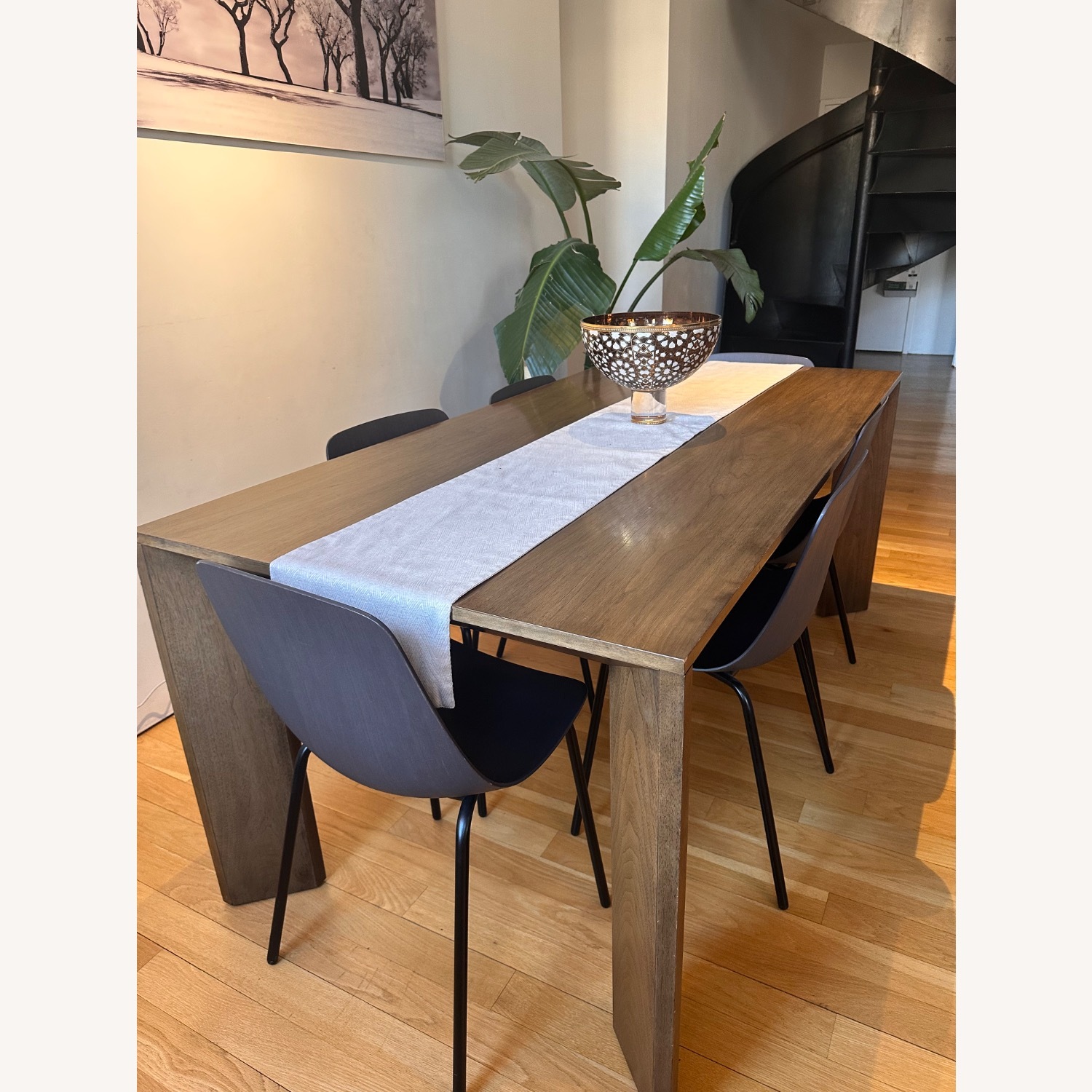 Restoration Hardware Dark Brown Arles Rectangular Dining Table - image-3