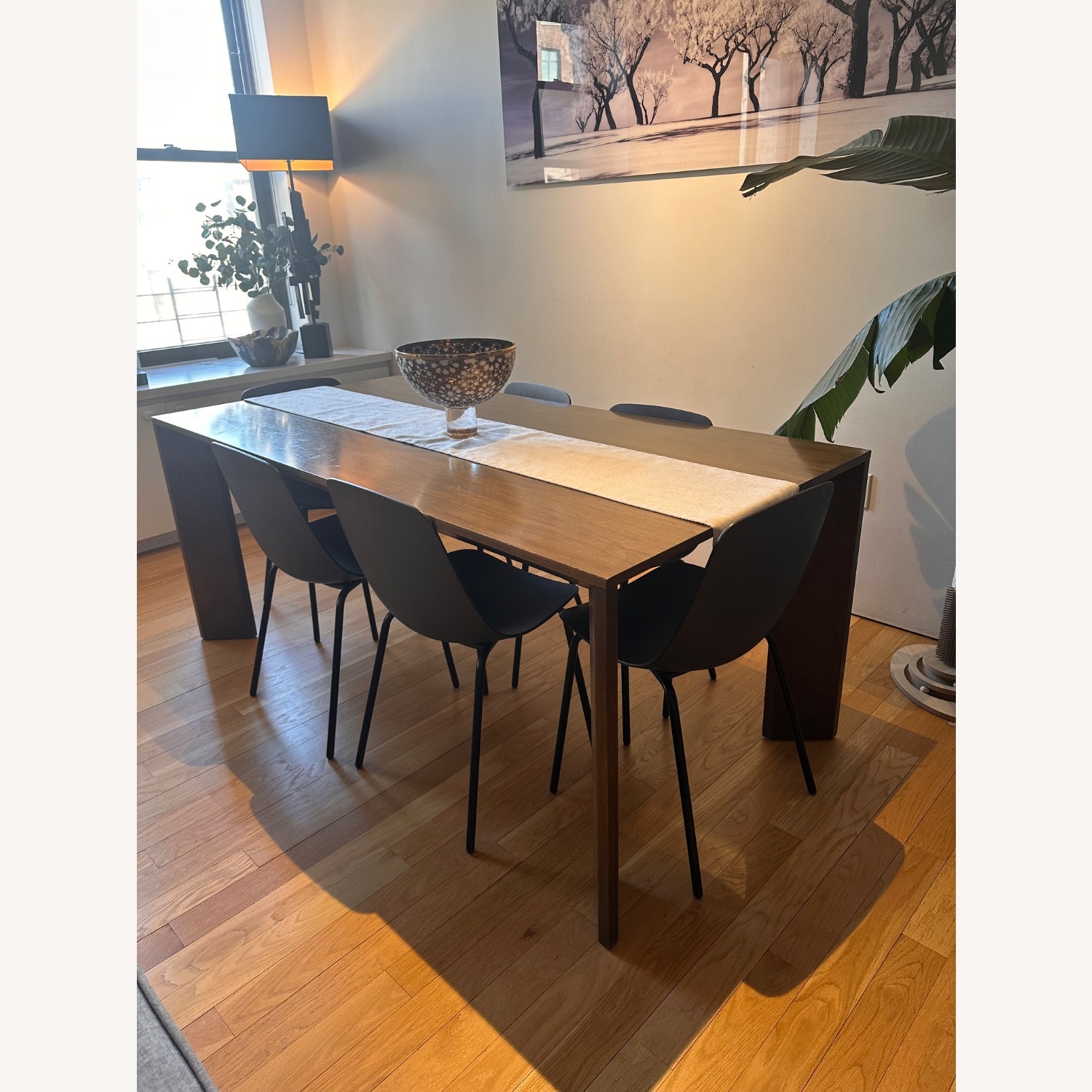 Restoration Hardware Dark Brown Arles Rectangular Dining Table - image-4