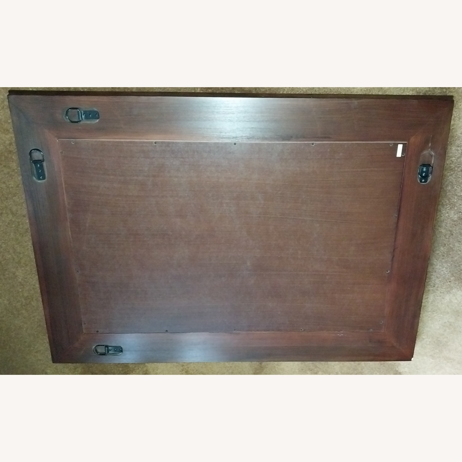 Pottery Barn Dark Brown Wood Wall Mirror - image-6