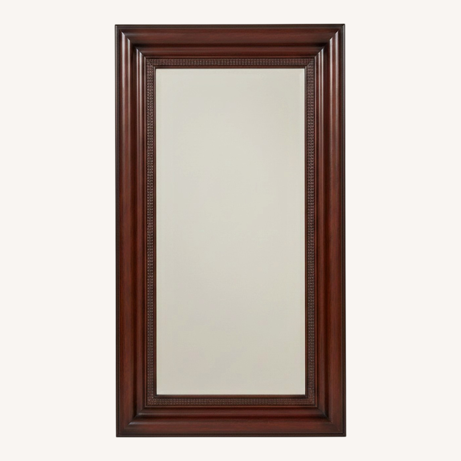 Pottery Barn Dark Brown Wood Wall Mirror - image-9