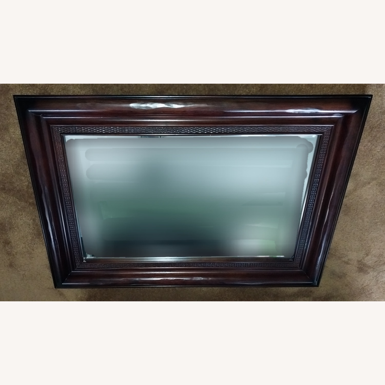 Pottery Barn Dark Brown Wood Wall Mirror - image-2