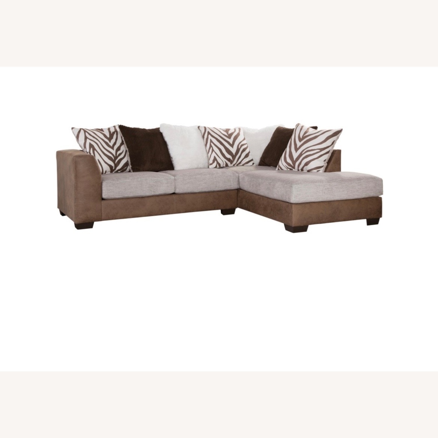Simba Dark Brown 2 Piece Sectional - image-5