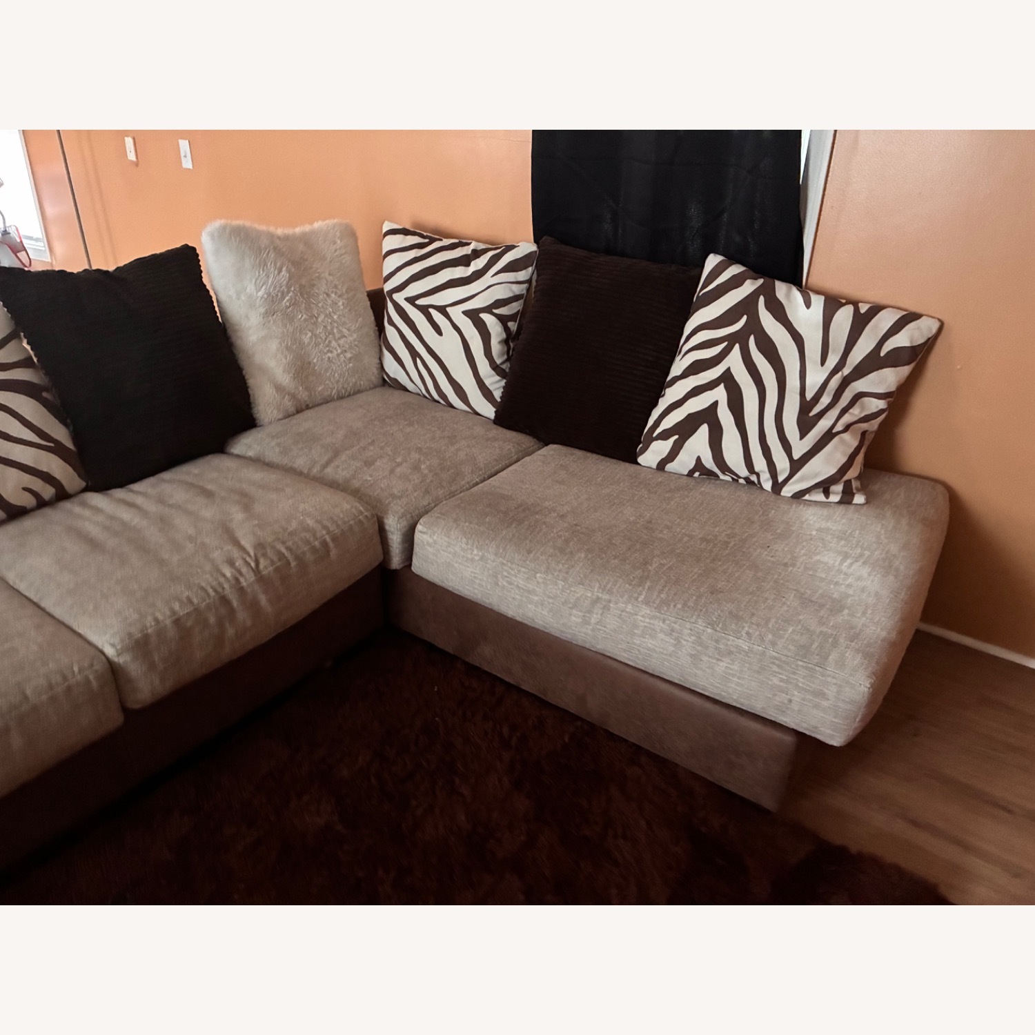 Simba Dark Brown 2 Piece Sectional - image-3