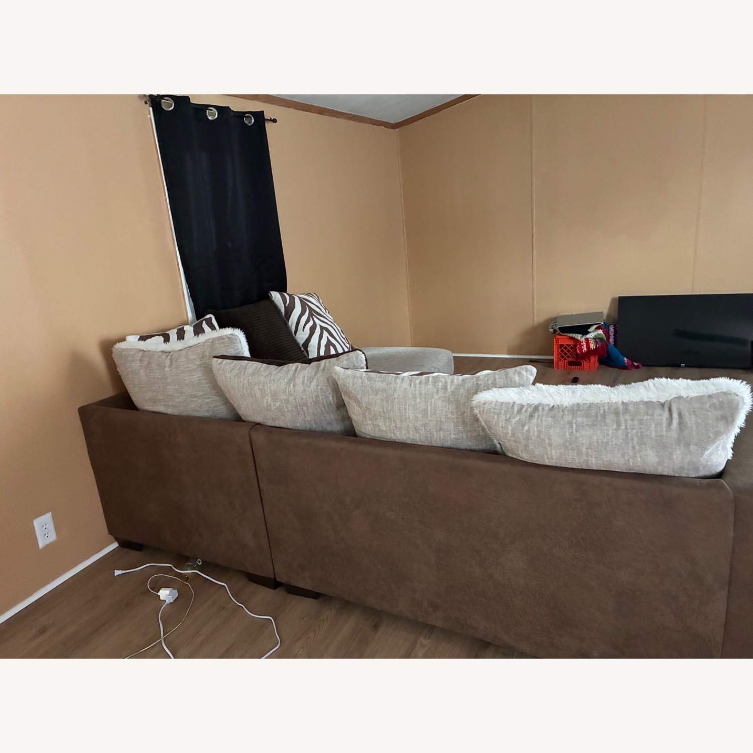 Simba Dark Brown 2 Piece Sectional - image-1