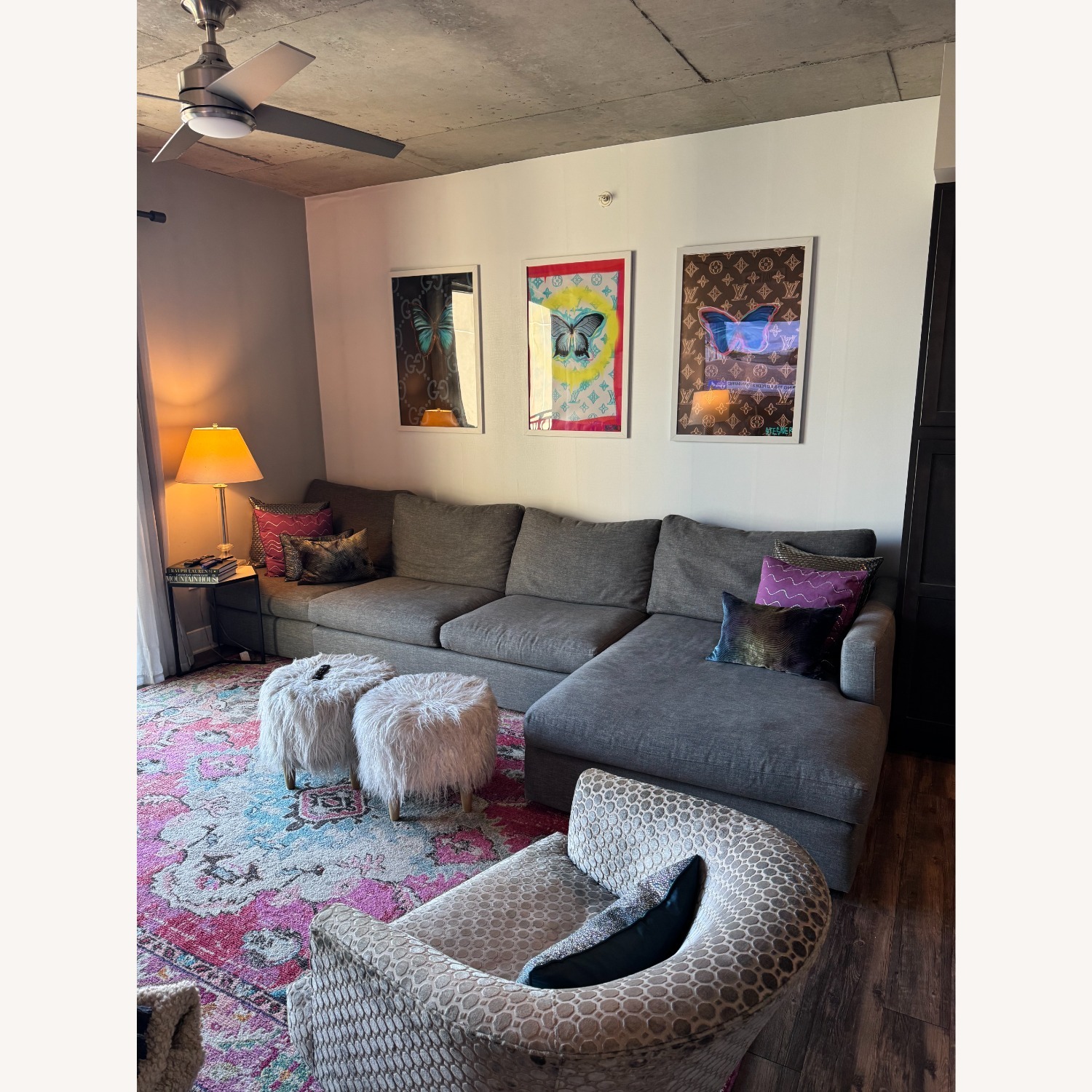 Custom Lillian August Sectional With Lounge - image-3