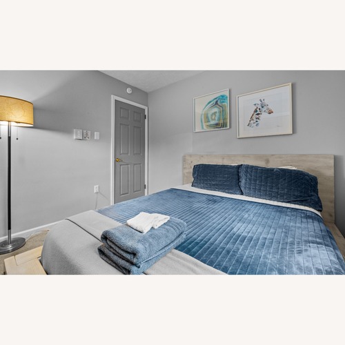 Used Restoration Hardware-Style Wood Queen Bed for sale on AptDeco