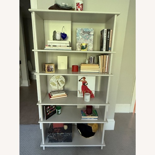 Used West Elm White Wood Bookcase for sale on AptDeco