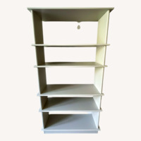 West Elm White Wood Bookcase