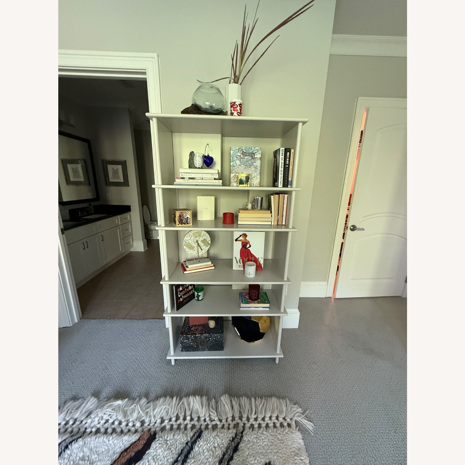 West Elm White Wood Bookcase - image-2