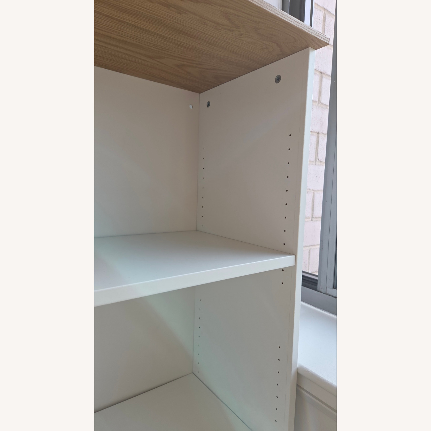 IKEA SKRUVBY White Wood Wall Shelf - image-2