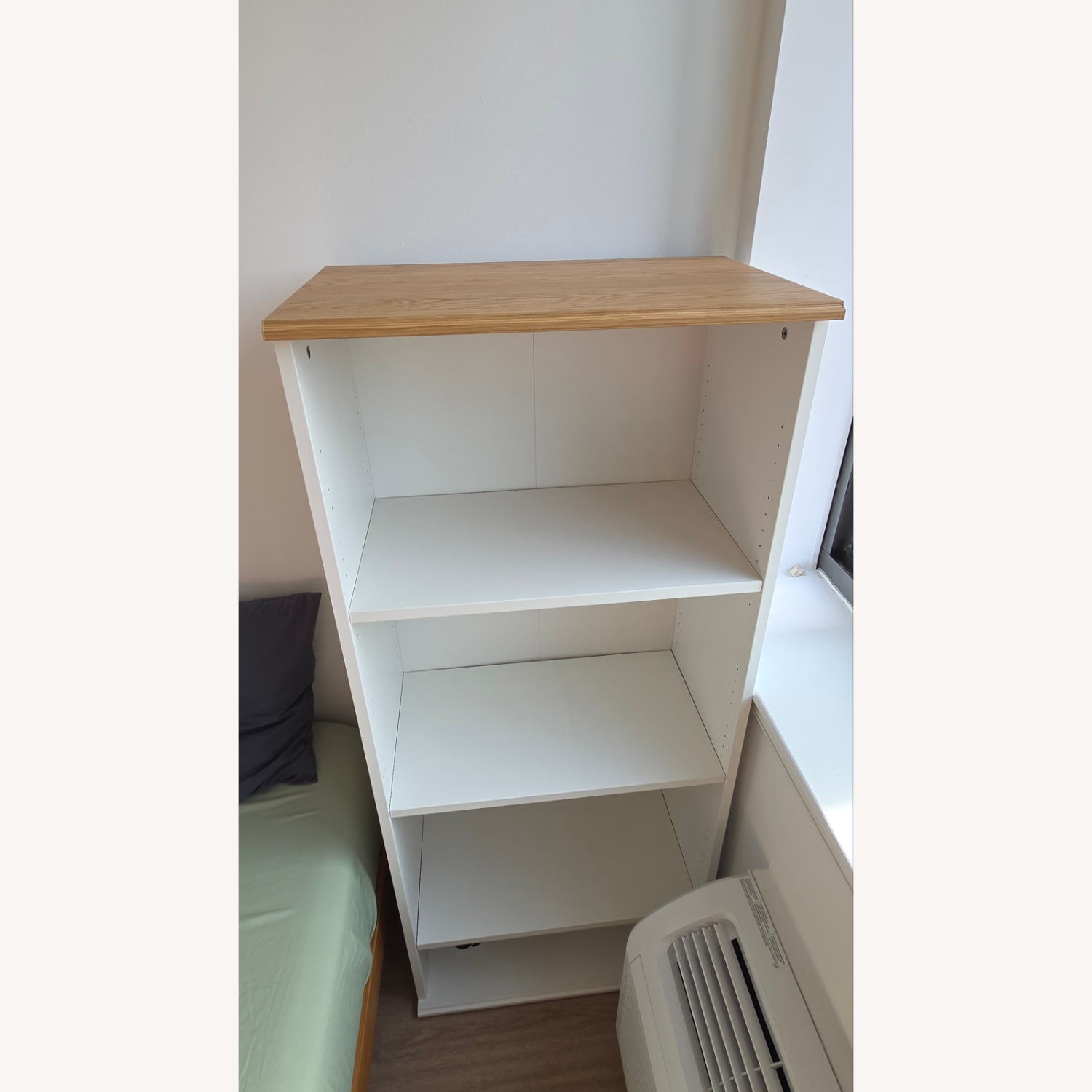 IKEA SKRUVBY White Wood Wall Shelf - image-1