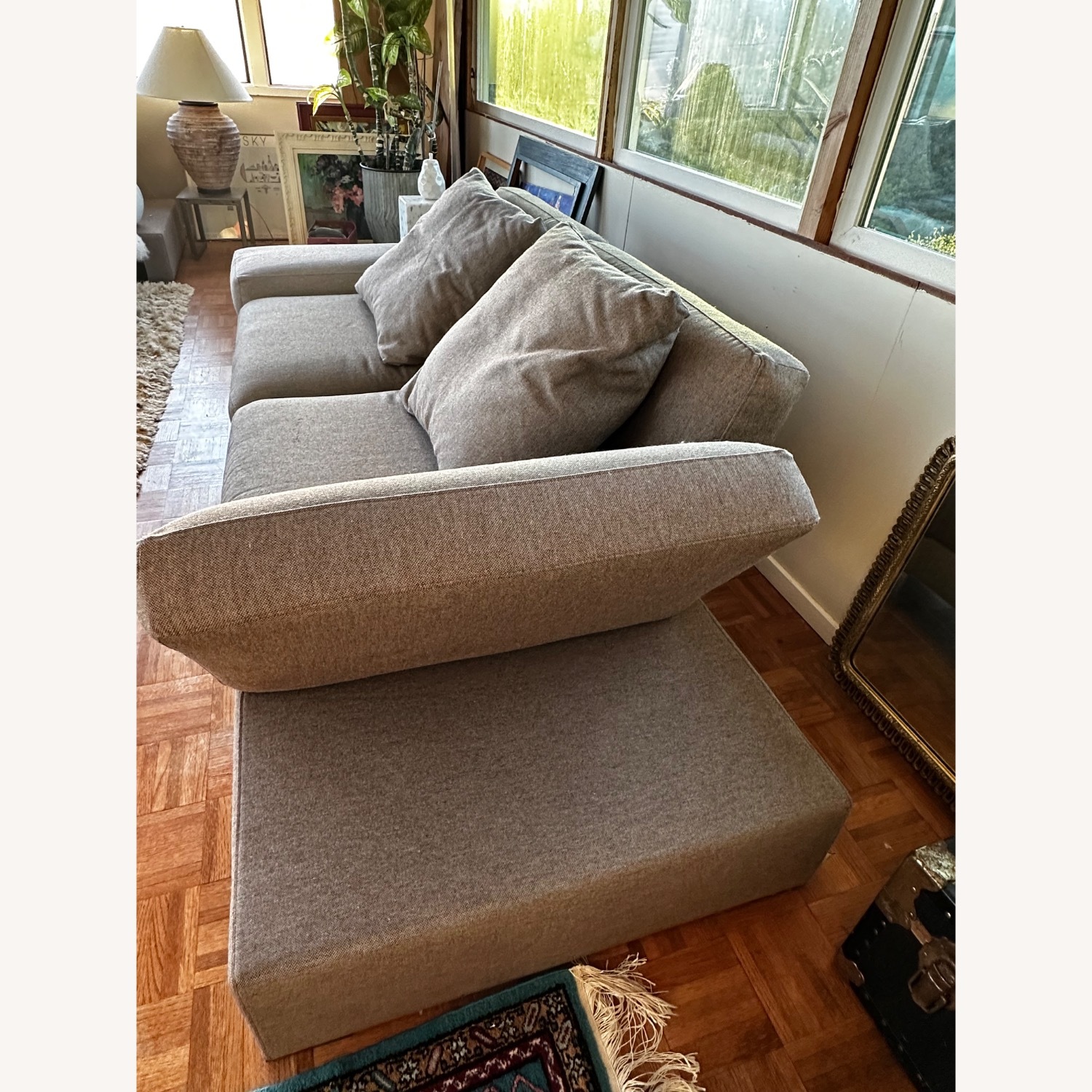 Erba Italia Light Brown Fabric 2 Seater Sofa - image-4