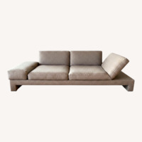 Erba Italia Light Brown Fabric 2 Seater Sofa
