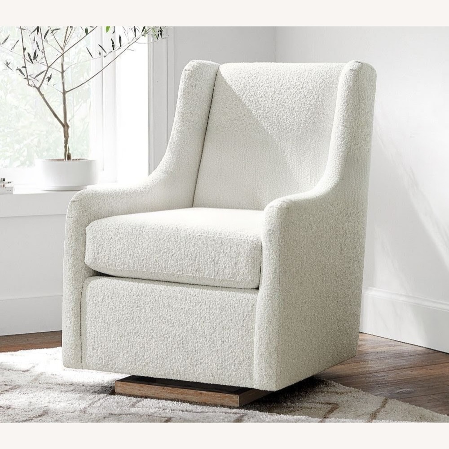 Pottery Barn White Glider Chair - image-1