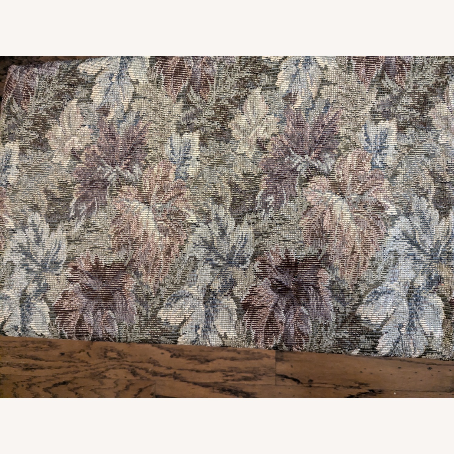 Floral Upholstery Bench with Hairpin legs - image-3