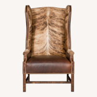 Luxe Fusion Dark Brown Leather Armchair
