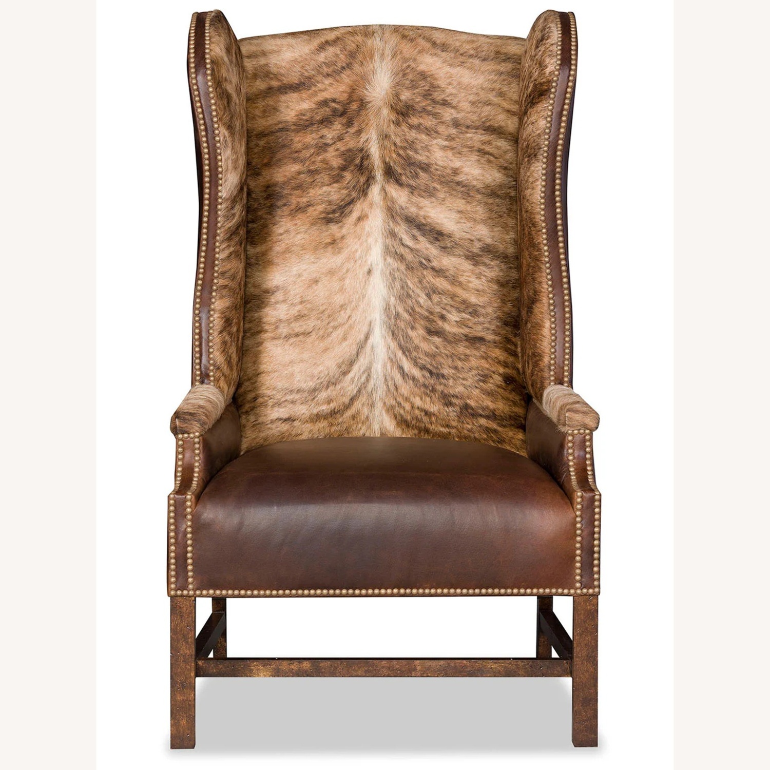 Luxe Fusion Dark Brown Leather Armchair - image-6