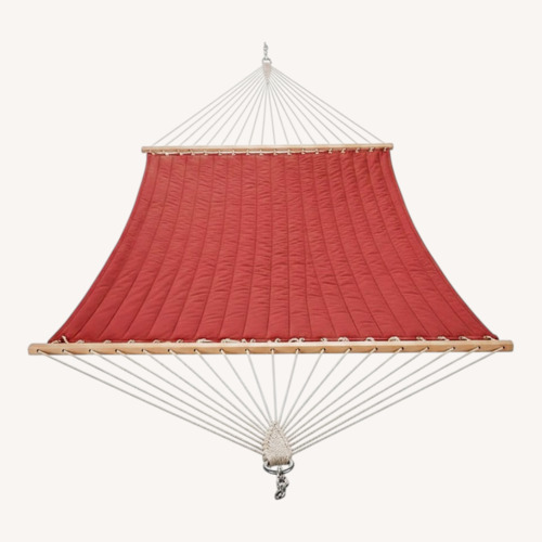 Used Castaway Double Quilted Hammock Bed - Red for sale on AptDeco