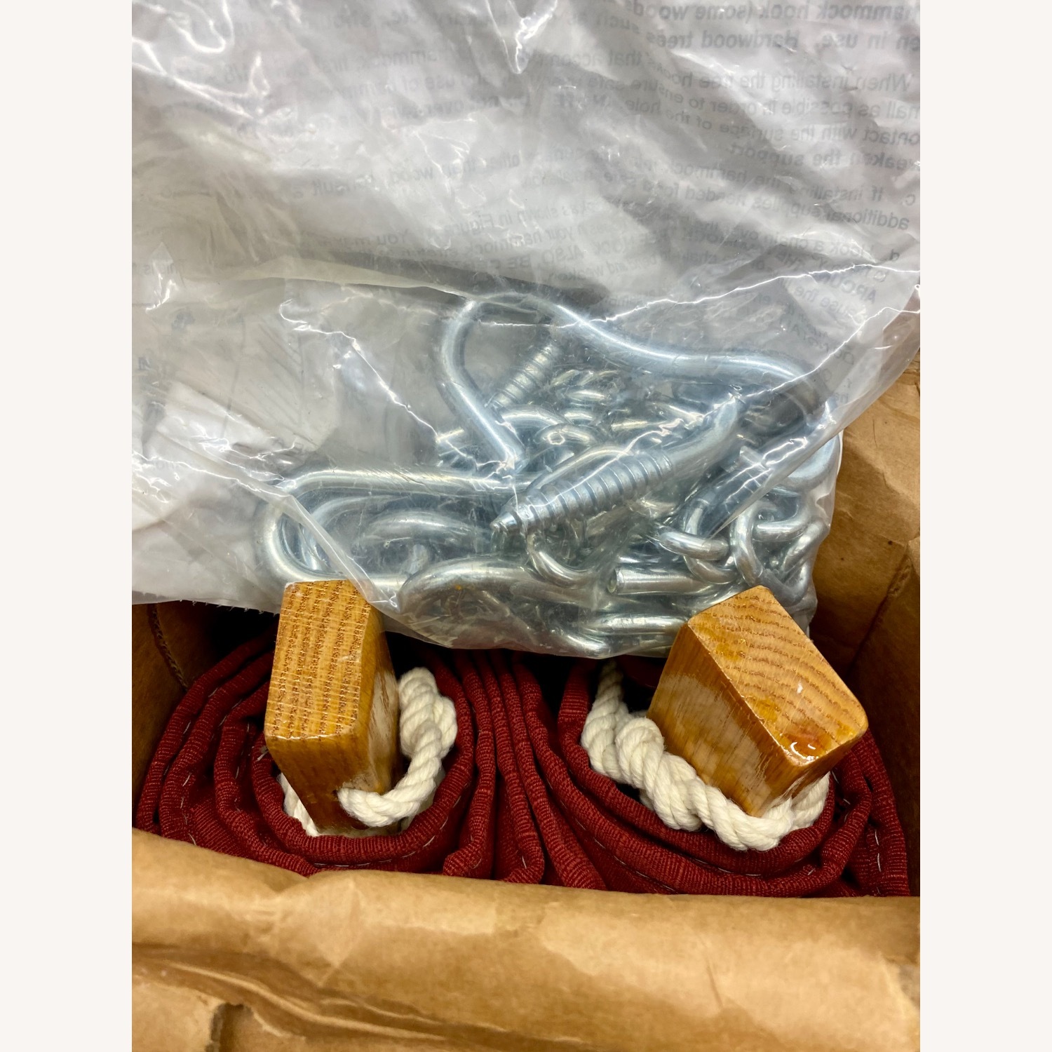 Castaway Double Quilted Hammock Bed - Red - image-6