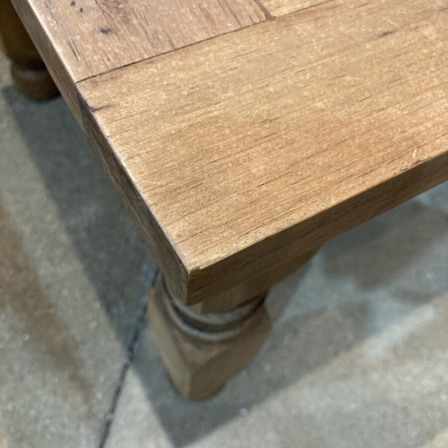 Rustic Rectangular Pine Coffee Table - image-9