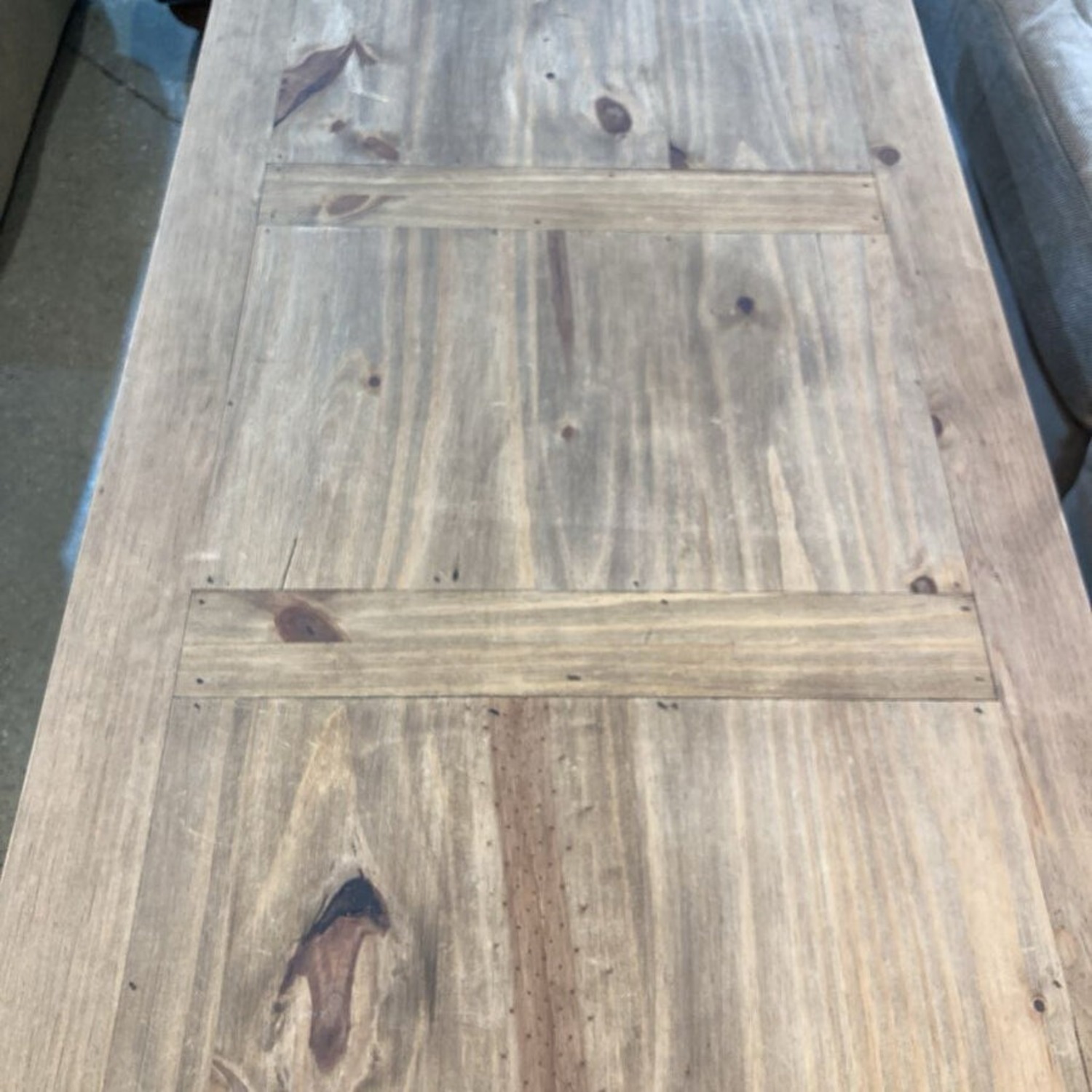 Rustic Rectangular Pine Coffee Table - image-7