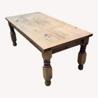 Rustic Rectangular Pine Coffee Table