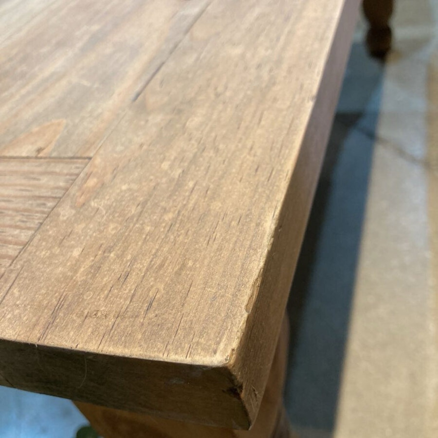 Rustic Rectangular Pine Coffee Table - image-10