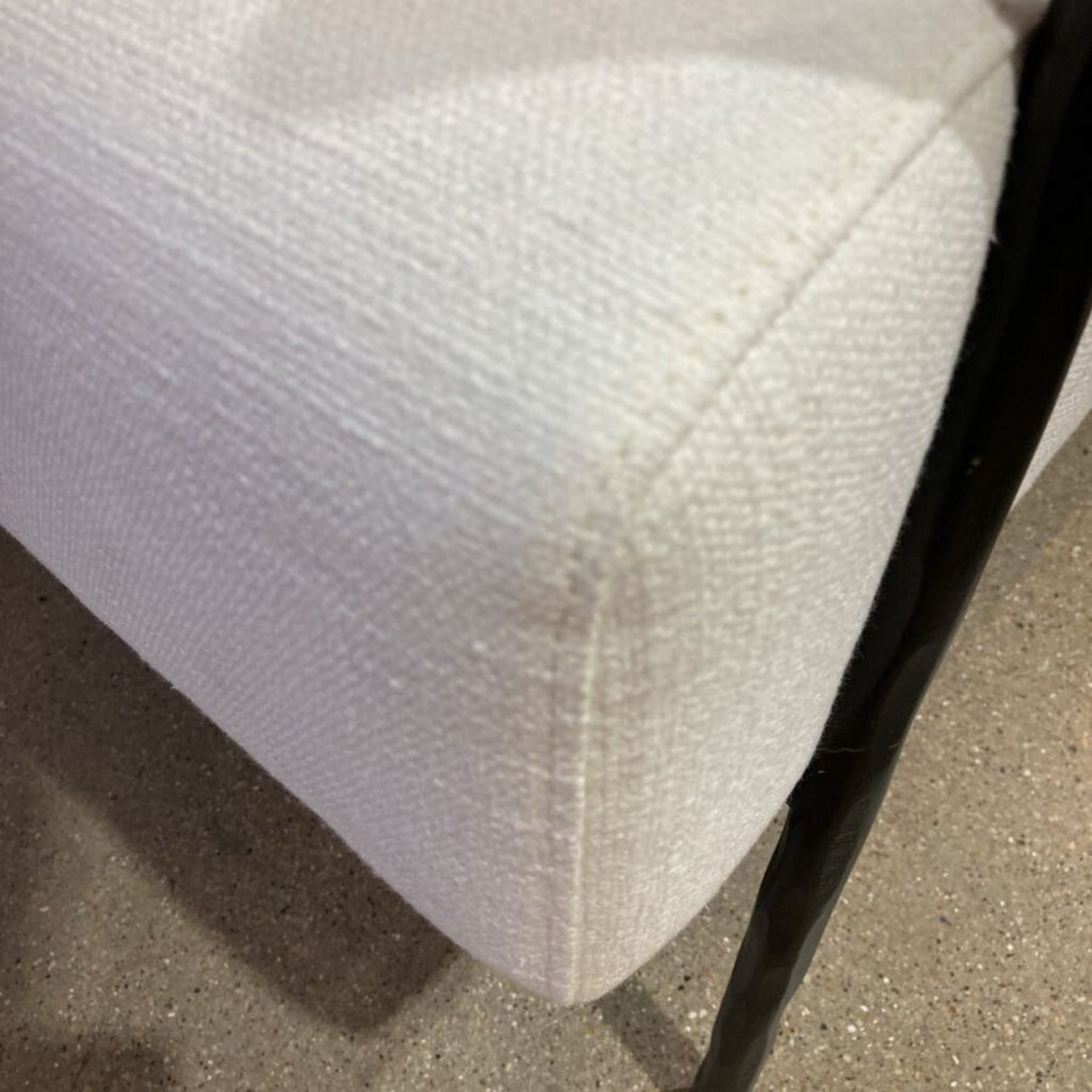 CB2 Imogene White Performance Fabric Armchair - image-10