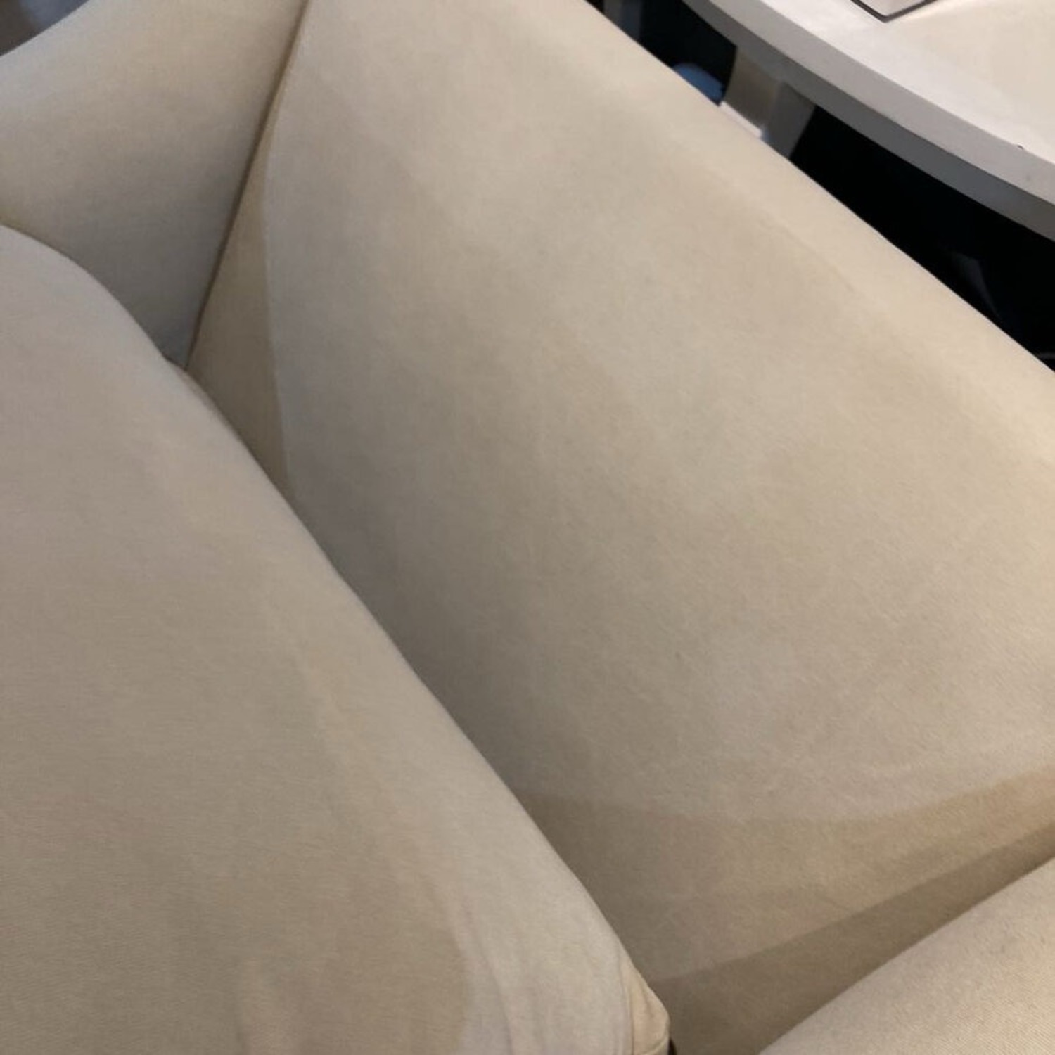 Upholstered Fabric Sofa Chair W Ottoman - image-10