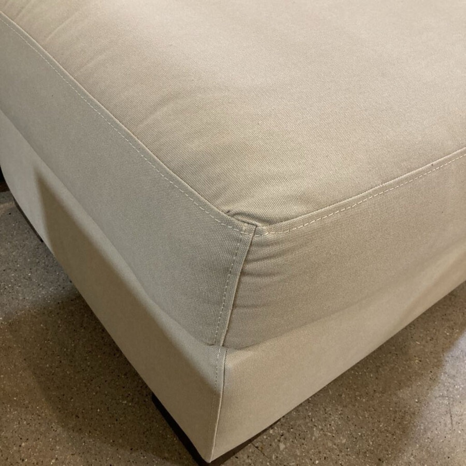 Upholstered Fabric Sofa Chair W Ottoman - image-12