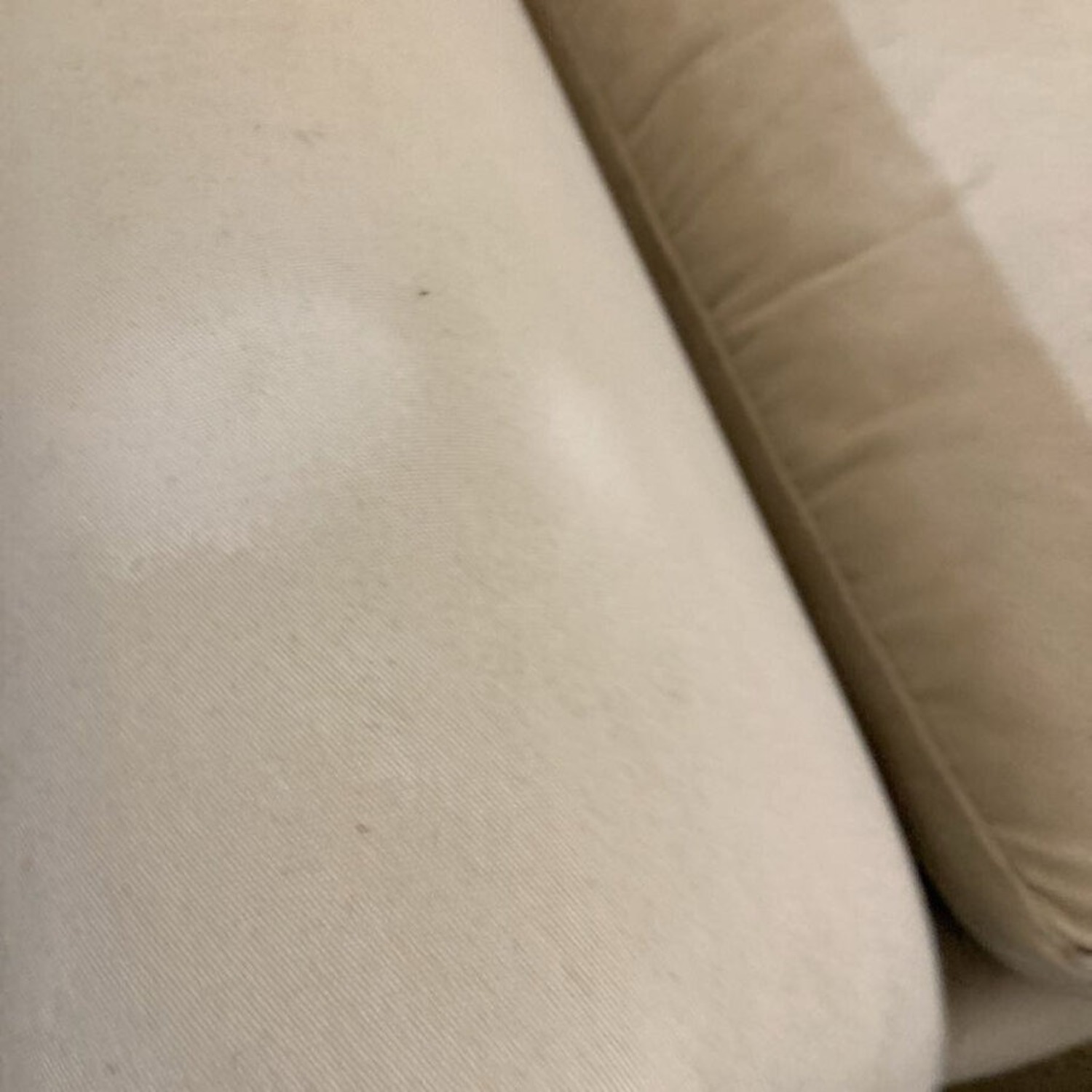 Upholstered Fabric Sofa Chair W Ottoman - image-8