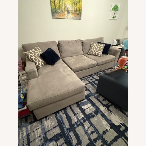 Used Crate & Barrel Axis II Gray Sectional for sale on AptDeco