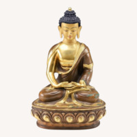 Early 20th c. Nepalese 24K Gold Buddha