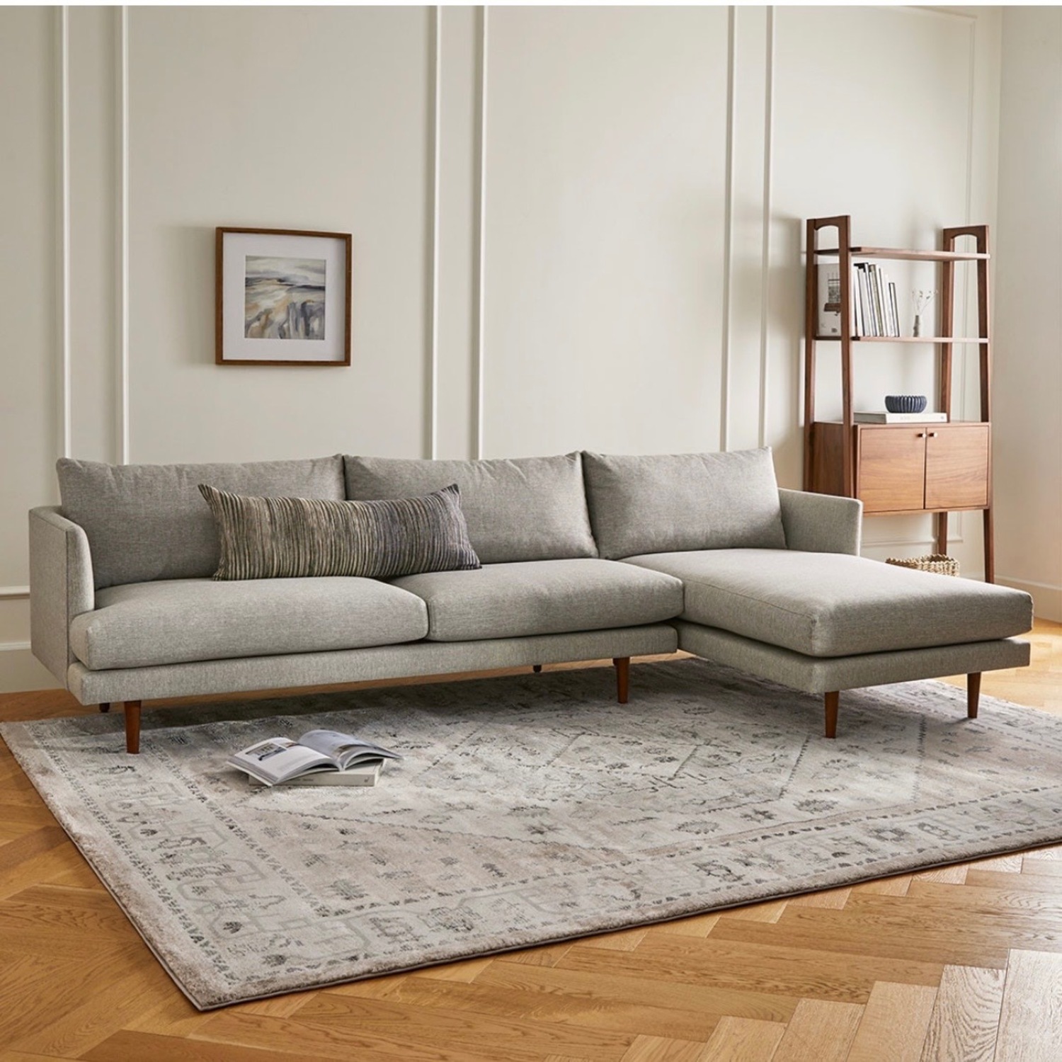 Article Light Gray Burrard 112" Right Sectional - image-14