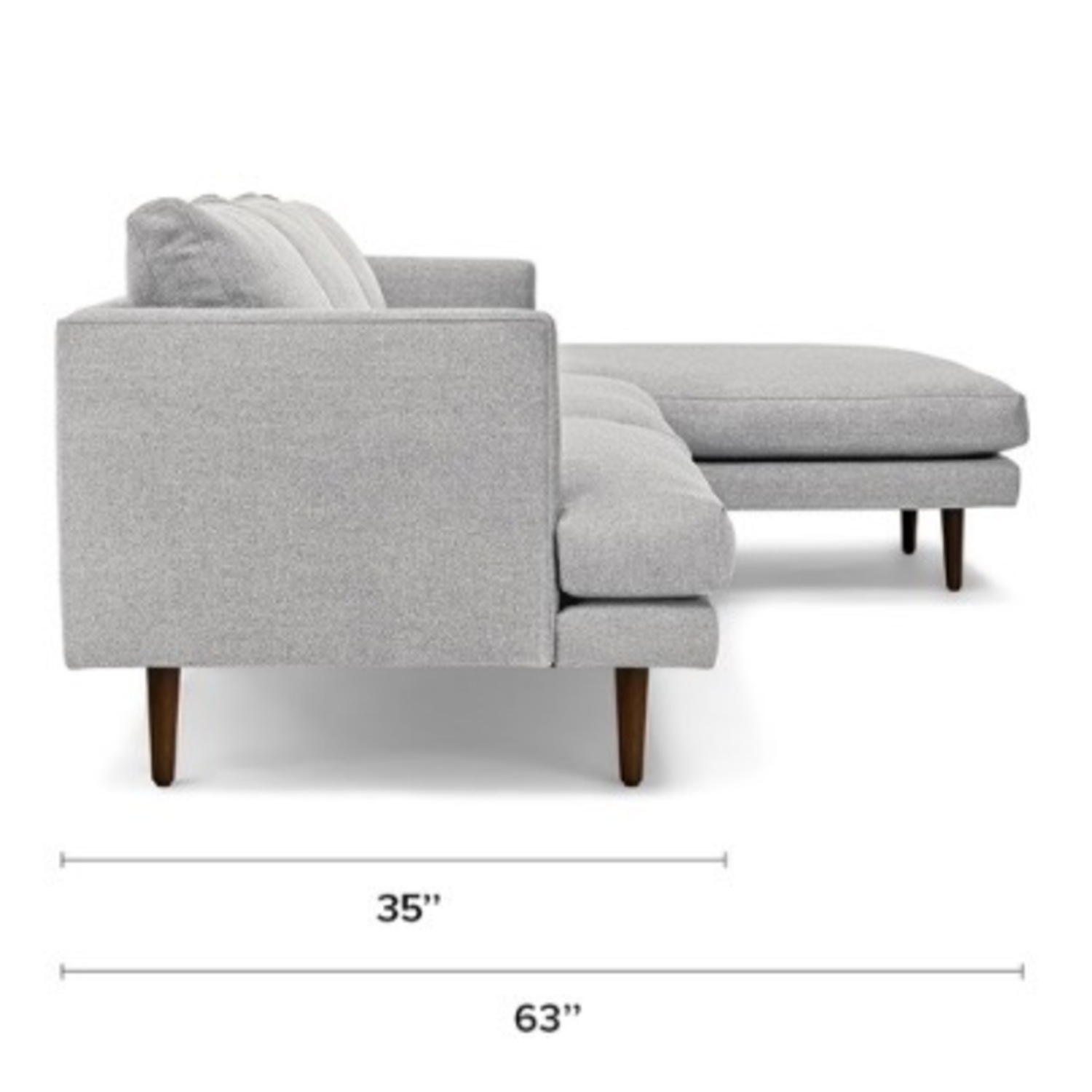 Article Light Gray Burrard 112" Right Sectional - image-12