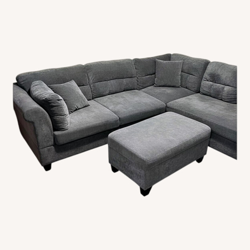 Used Light Gray Fabric 3+ Piece Sectional for sale on AptDeco