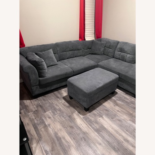 Used Light Gray Fabric 3+ Piece Sectional for sale on AptDeco