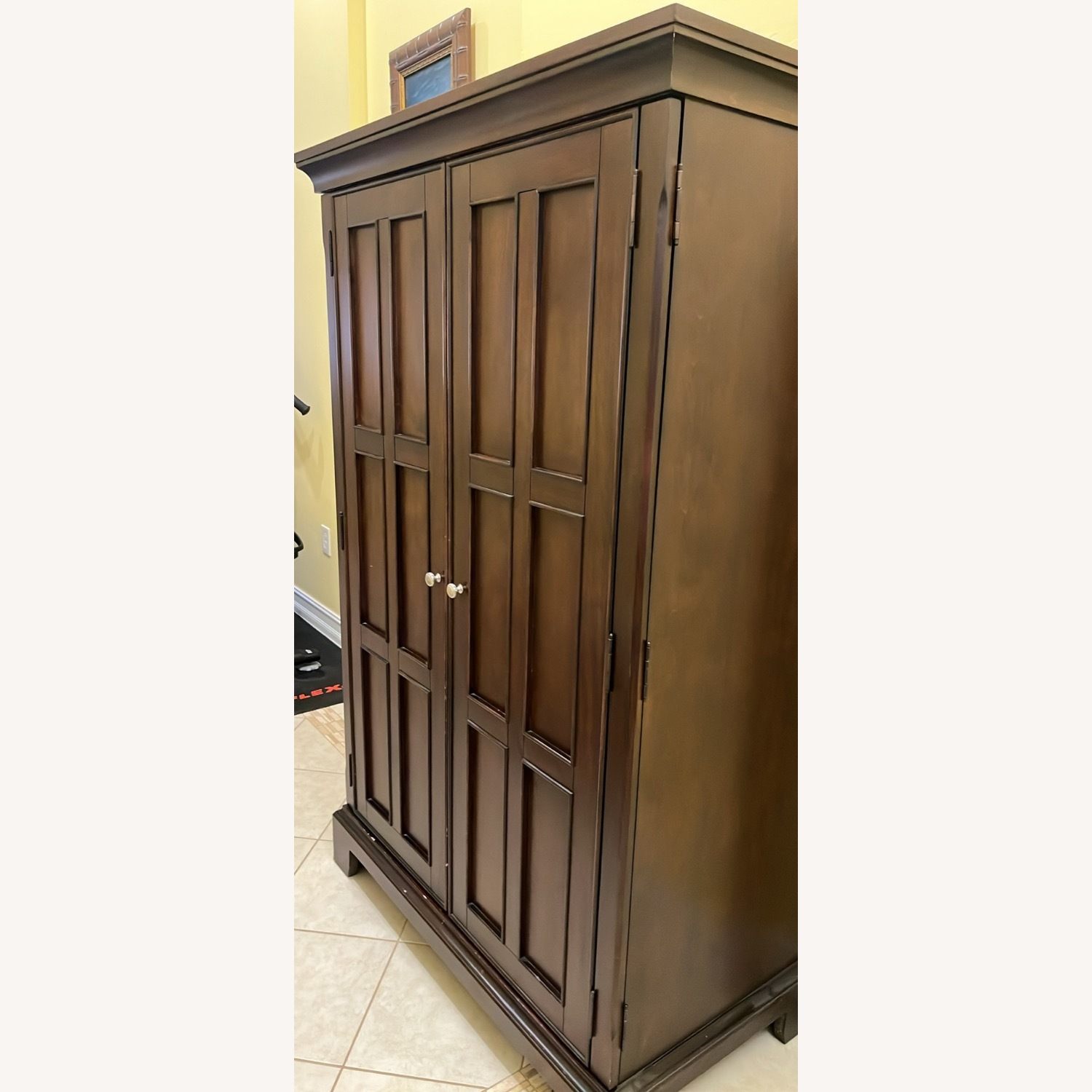 Raymour & Flanigan Dark Brown Sideboard - image-1