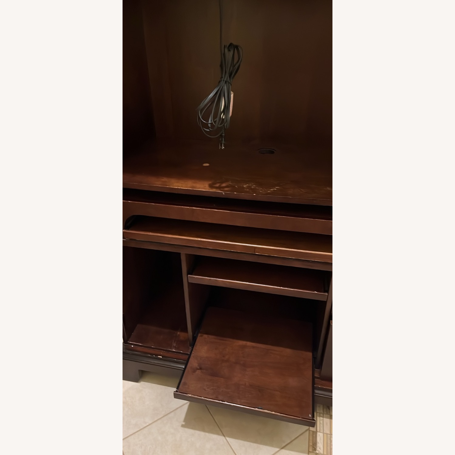 Raymour & Flanigan Dark Brown Sideboard - image-7