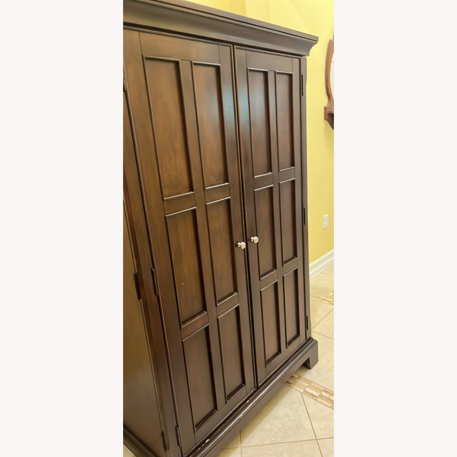 Raymour & Flanigan Dark Brown Sideboard - image-2