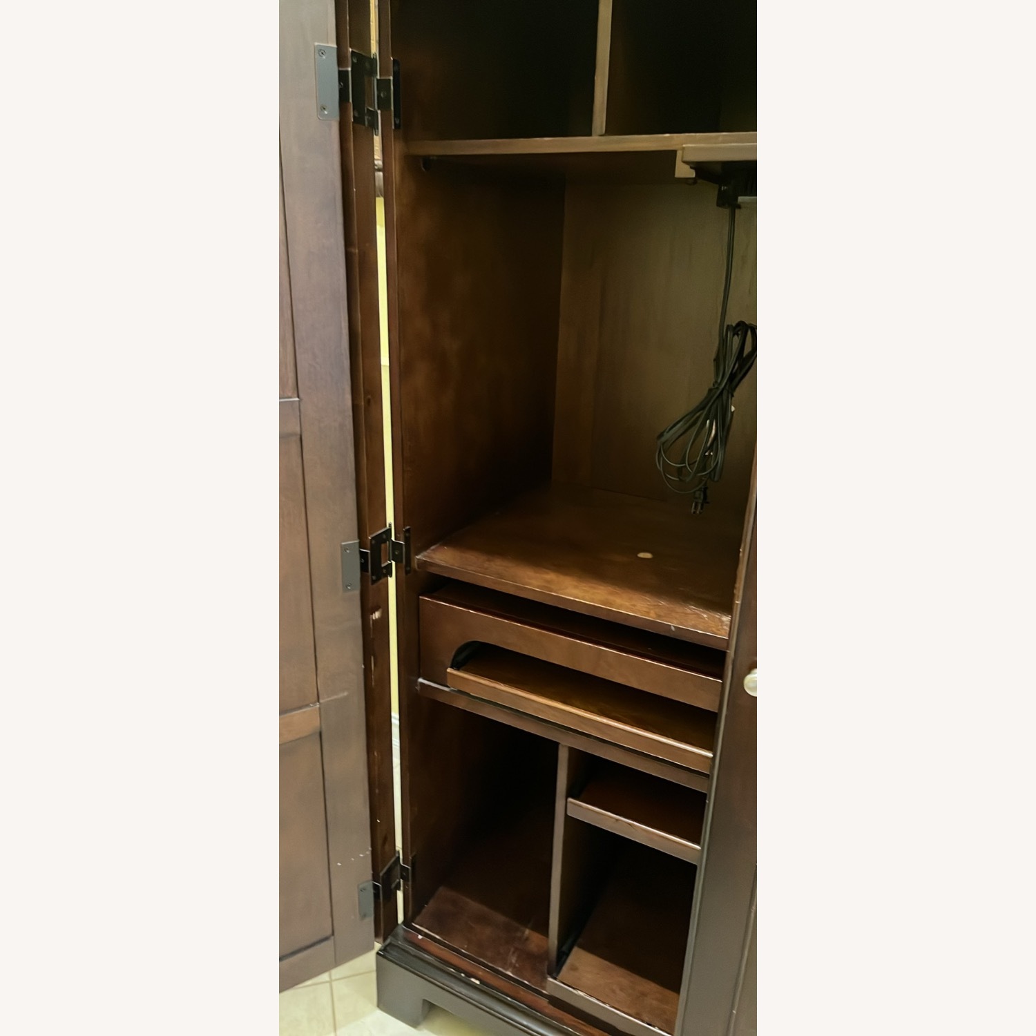 Raymour & Flanigan Dark Brown Sideboard - image-4