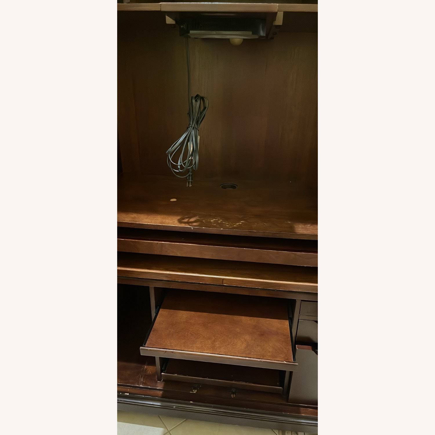 Raymour & Flanigan Dark Brown Sideboard - image-6