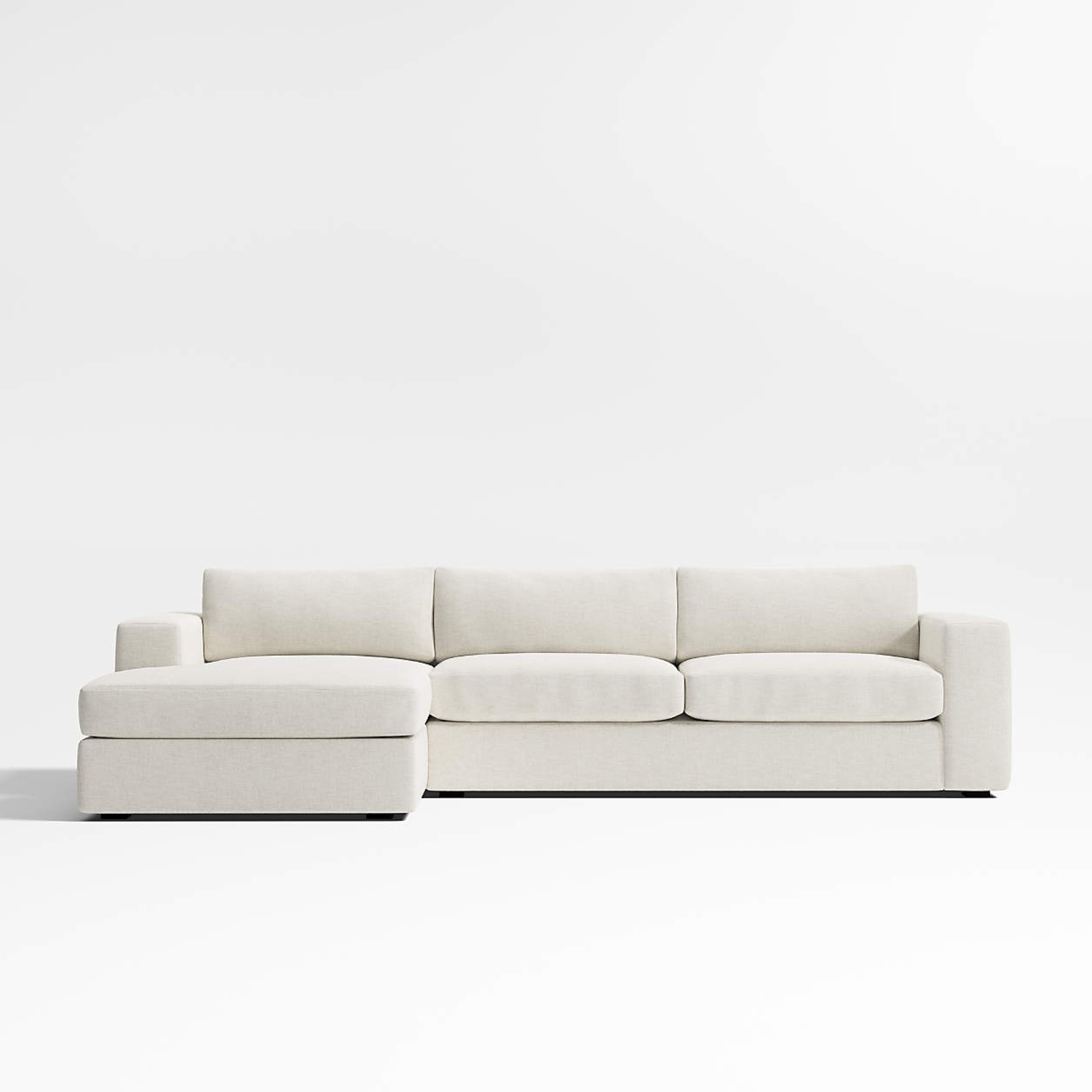 Crate & Barrel White Oceanside 2 Piece Sectional  - image-4