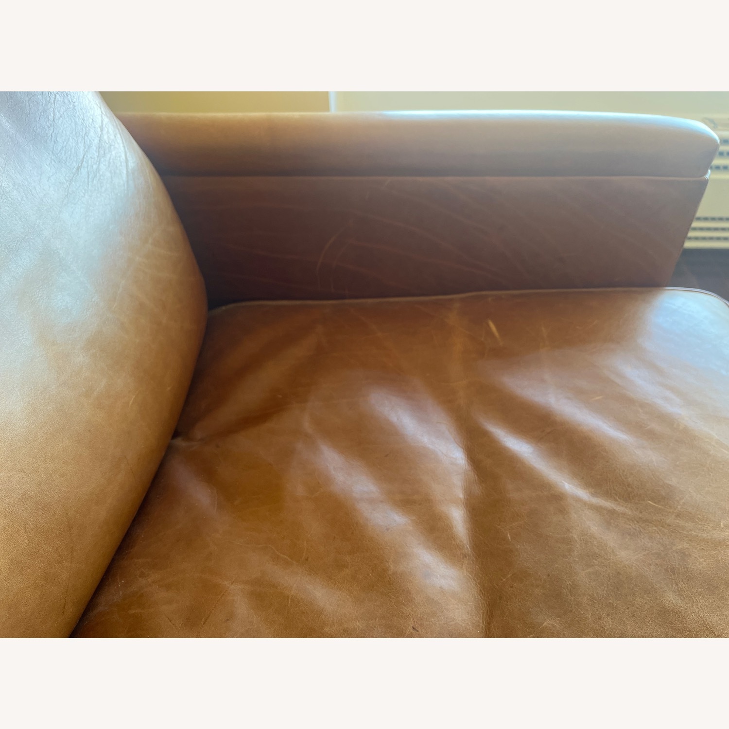 ABC Carpet and Home Irving Place Exclusive Leather Sofa (3 Seat) - image-8