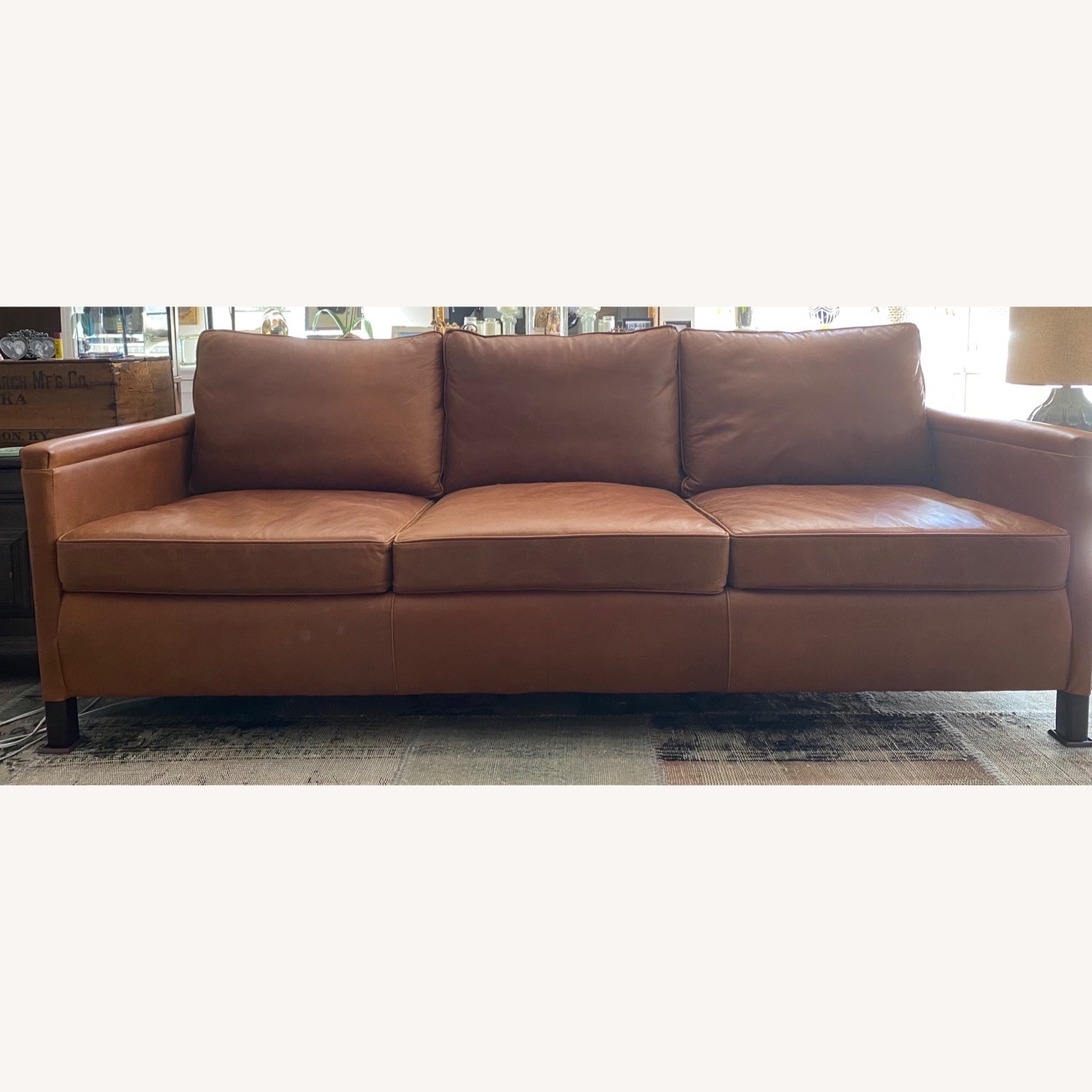 ABC Carpet and Home Irving Place Exclusive Leather Sofa (3 Seat) - image-2
